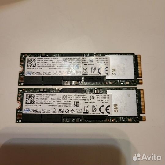 Ssd m2 nvme 256gb intel