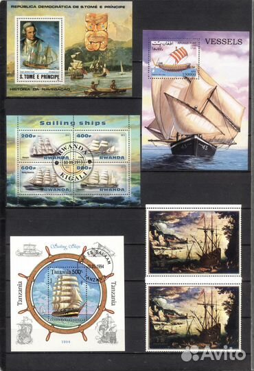 Марки, блоки, малые листы мира: 