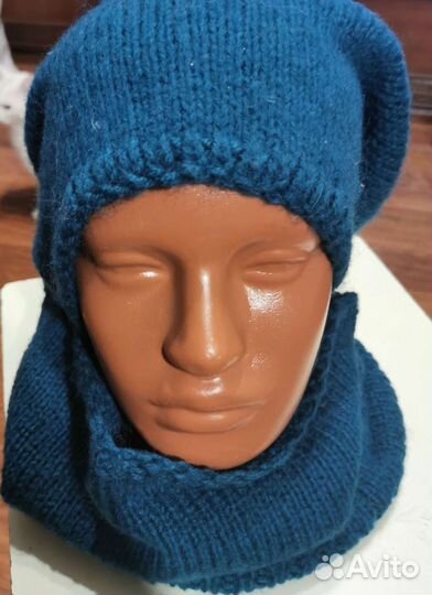 Комплект шапка, снуд, митенки