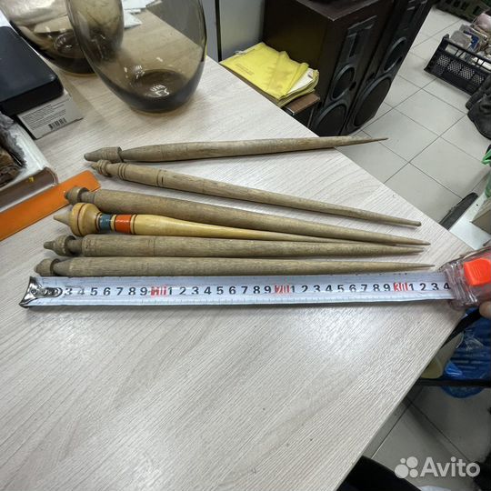 Старинное веретено 6 штук одним лотом бокс5 (сзр)
