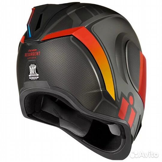Icon Airform Resurgent мотошлем красный