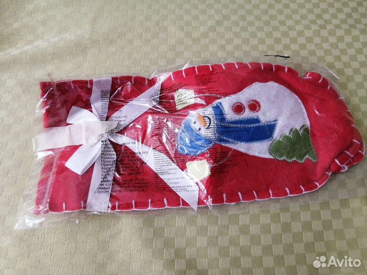 Чехол для бутылки шампанского новогодний