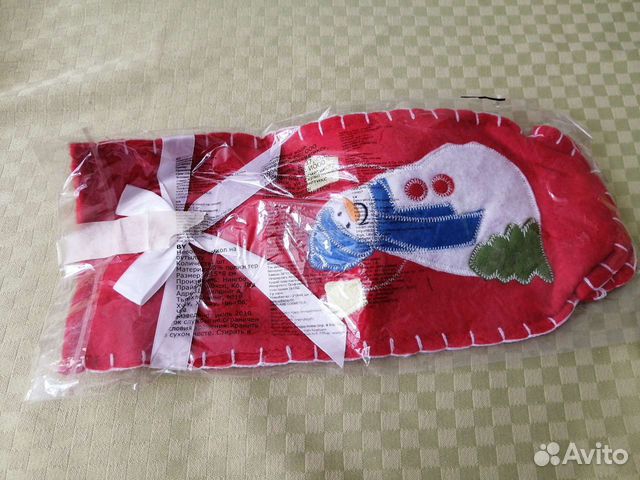 Чехол для бутылки шампанского новогодний