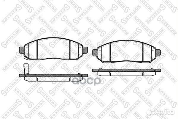 Колодки дисковые передн. 002 014-SX Stellox