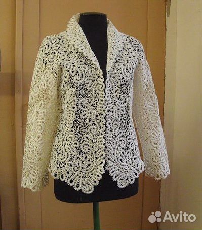 Сколок кружевного жилета с рукавами