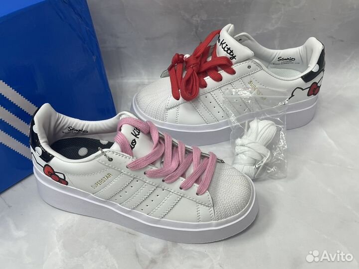 Кроссовки adidas superstar hello kitty