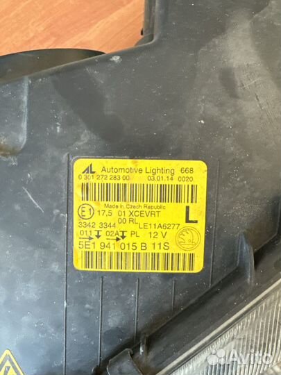 Фара skoda octavia а7