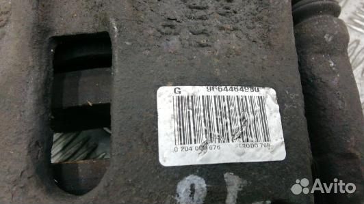 Суппорт тормозной передний левый citroen xsara pic