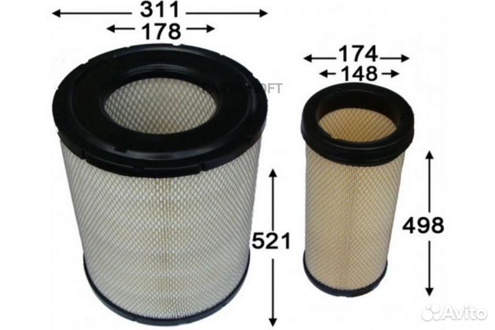 Azumi A20432SET Фильтр воздушный