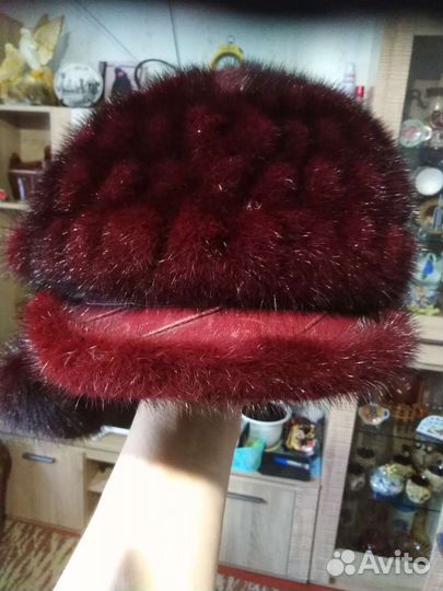 Шапка норковая женская