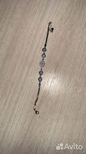 Серебряный браслет с фианитами 925