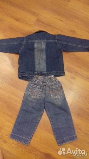 Джинсовый костюм рост 98