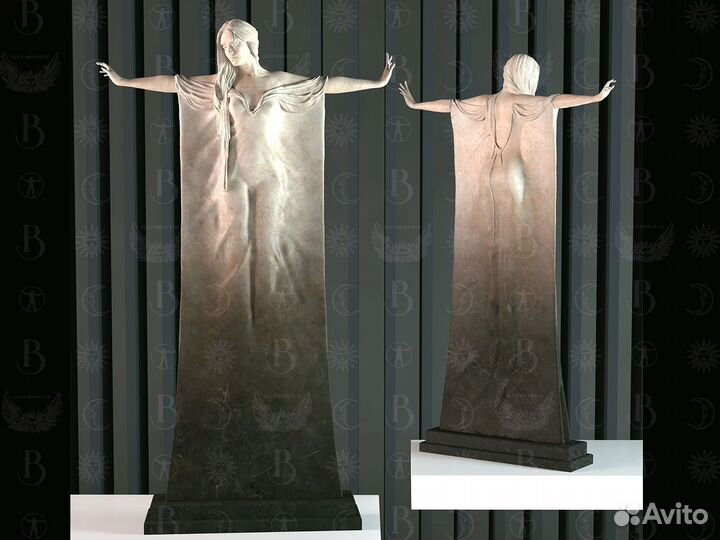 Современная скульптура Ветер 185см