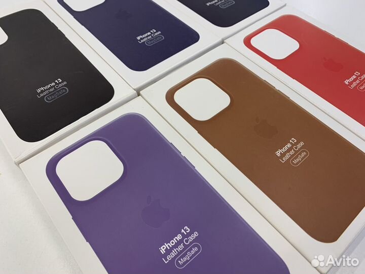 Кожаный чехол с MagSafe для iPhone 13