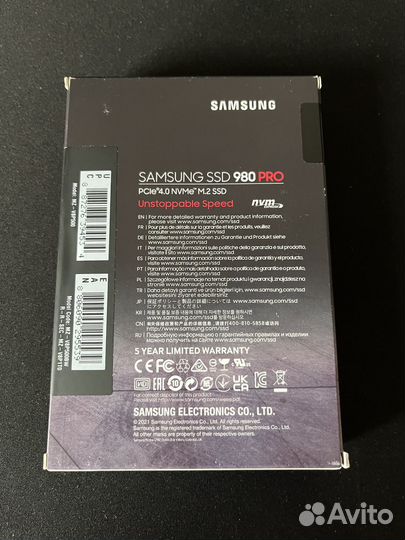 SSD Samsung 980 PRO 500gb