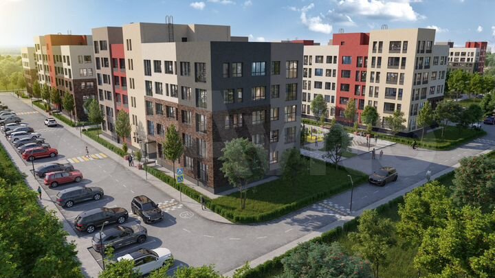 2-к. квартира, 54,4 м², 5/5 эт.