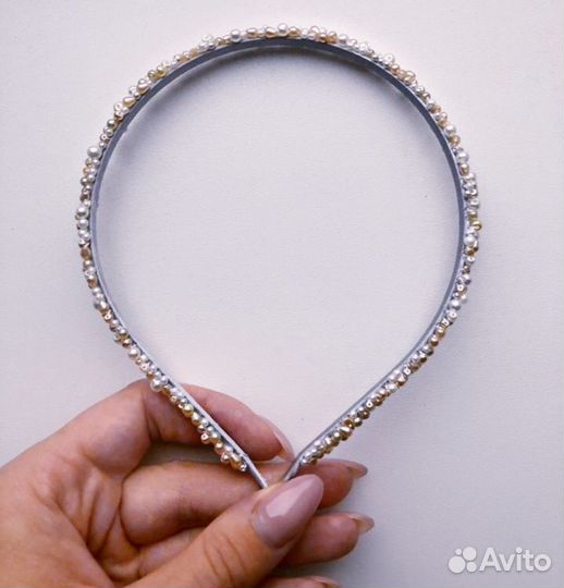 Ободок с жемчугом