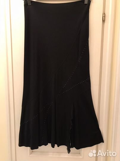 Юбка длинная Elisa Fanti Италия вискоза черная