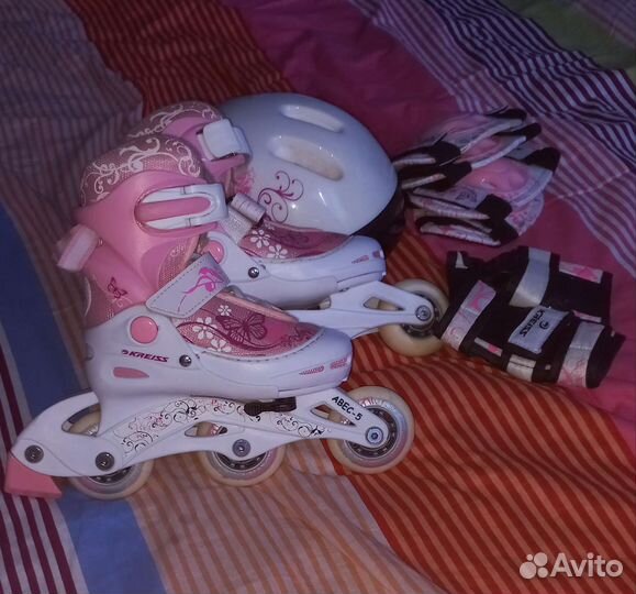 Роликовые коньки детские раздвижные