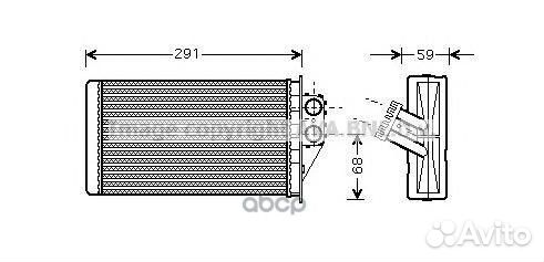 Радиатор печки PEA6228 Ava