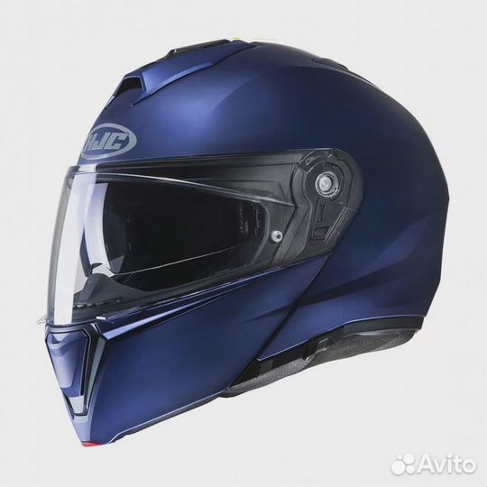 Мотошлем HJC i90 semi flat metallic blue