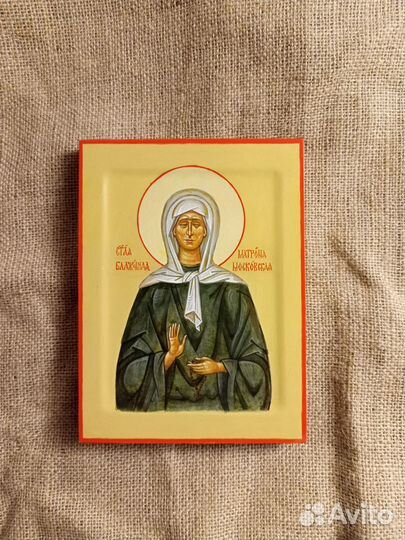Икона св.Матроны. рукописная