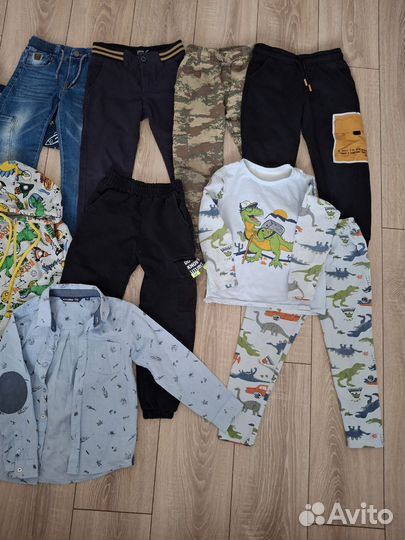 Пакетом вещей для мальчика 116-122