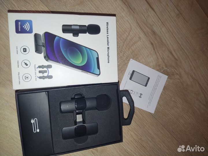 Микрофон беспроводной петличка для телефон