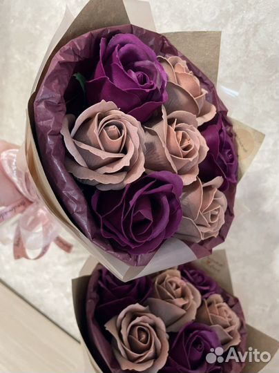 Букет мыльные розы