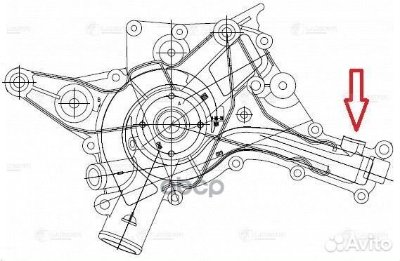 Помпа системы охлаждения MB E 95 LWP15321 luzar