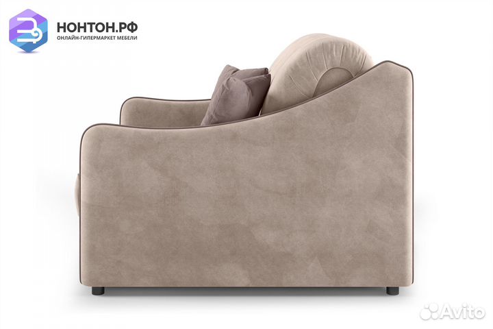 Кресло аккордеон Эско бежевое / коричневое