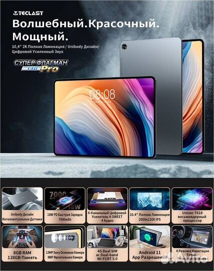 Teclast T40 Pro 8/128Gb LTE(SIM) новый