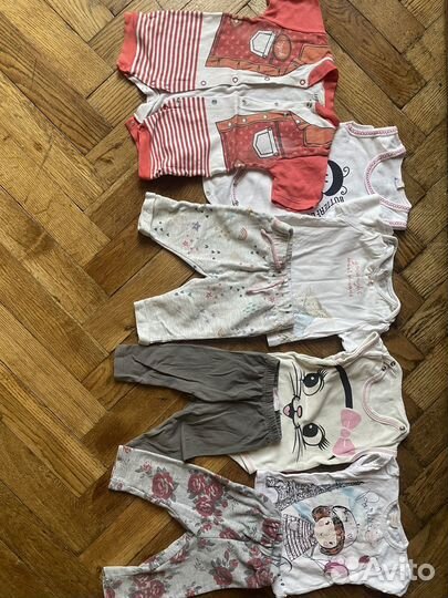 Вещи на девочку 3-6мес