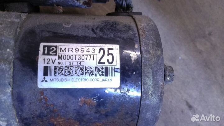 Стартер mitsubishi pajero IO H61W/H62W/H66W/H67W/H