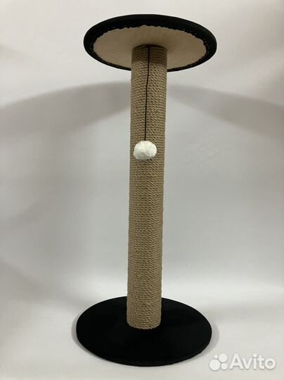 Когтеточка для кошек 80 см с мягким лежаком