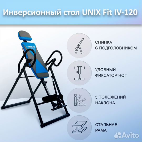 Инверсионный стол unix Fit IV-120 арт.120и.81