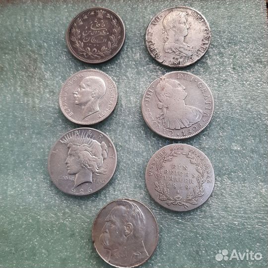 Иностранные монеты серебро