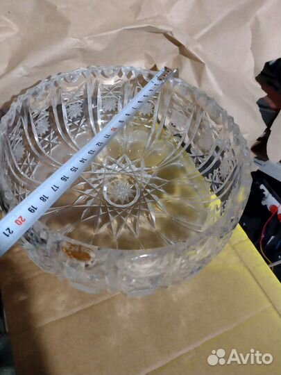Салатник хрустальный bleikristall ГДР