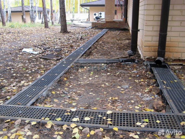 Пластиковые водоотводные лотки