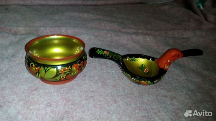 Деревянная посуда, хохлома