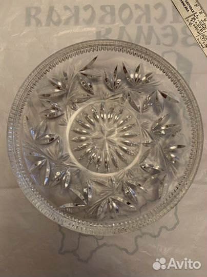 Хрустальная тарелка