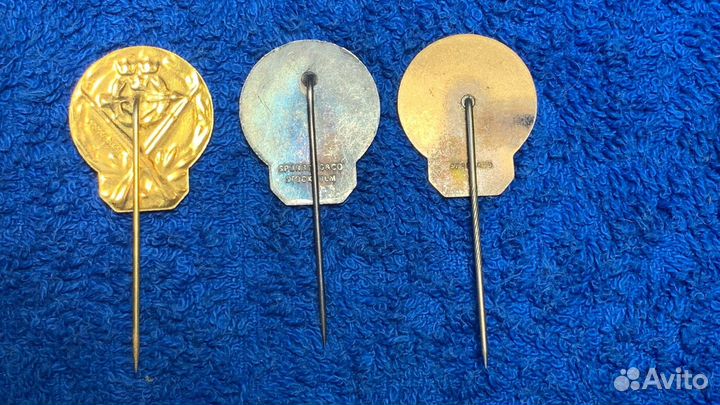 Знак,значок.За отличную стрельбу 3 шт. Швеция