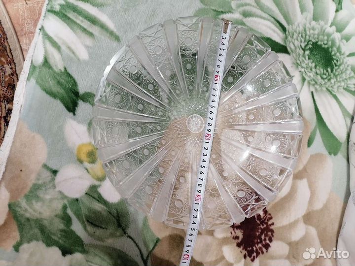 Ваза для фруктов хрусталь