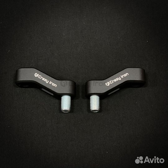 Расширитель мотозеркал черный М10