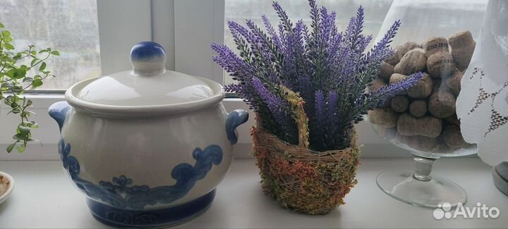 Супница с крышкой СССР. Молочники