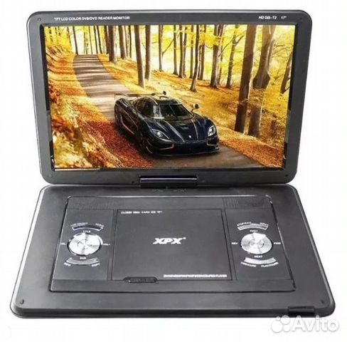 Портативный, складной двд-плеер с телевизором