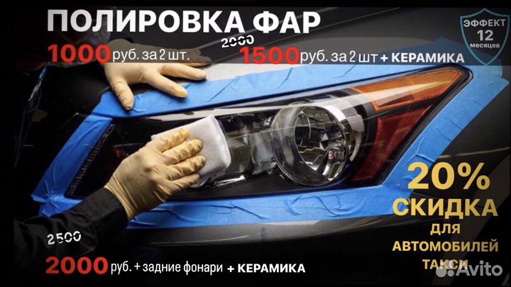 Уход за фарами - Полировка фар