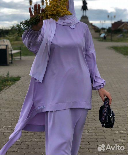 Мусульманская одежда двойка туника с юбкой