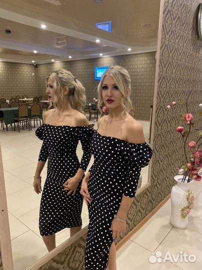 Платье в горох