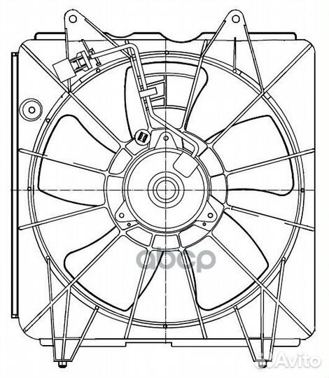Вентилятор радиатора кондиционера honda CR-V III